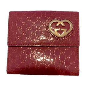 Gucci compact patent leather